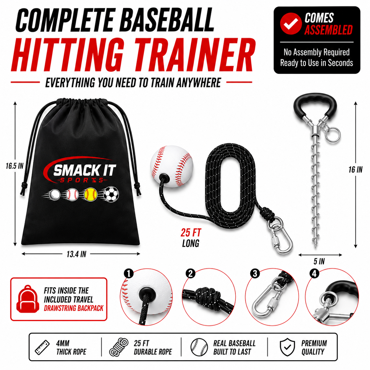 Baseball On A Rope