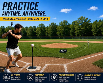 Baseball On A Rope