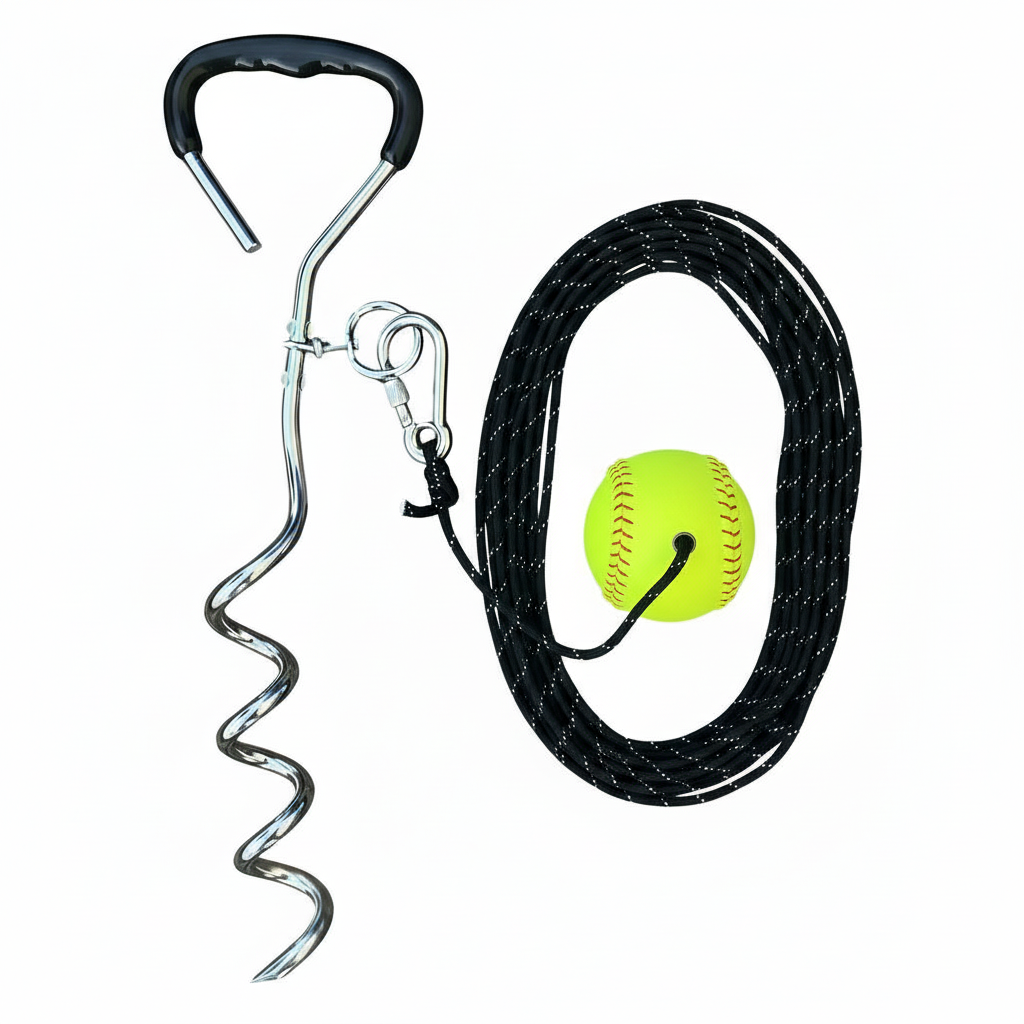 Softball On A Rope